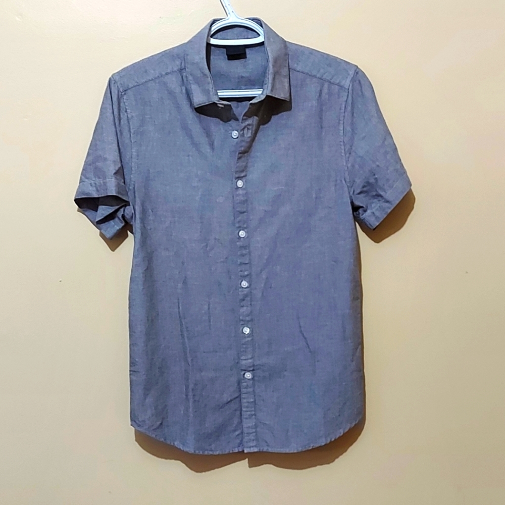 Asos Short Sleeve Cotton Button Down Shirt